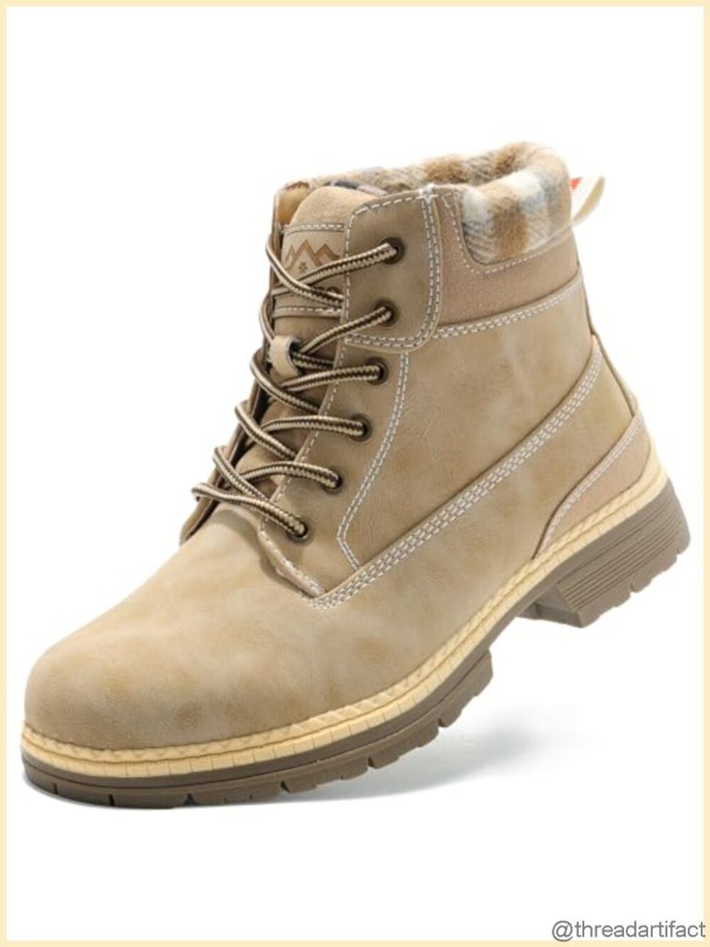 Womens Hiking Snow Winter Boots Fur Lined Lace Up Ankle Backpacking